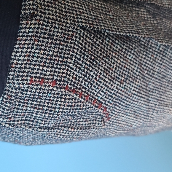 RENE Derhy tweed wool floral embroidery skirt , S - Picture 5 of 13